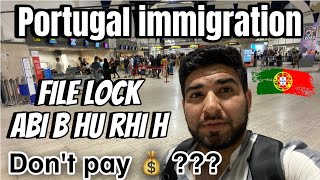 Portugal 🇵🇹 min file lock hu rhi h Abi b   Portugal immigration update [upl. by Llerrah]