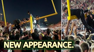 Helicopters night vision captures wild Vanderbilt celebration with goalpost [upl. by Loree]