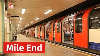 London Underground Tight Action at Mile End Station [upl. by Elsbeth]