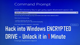 Unlock Turn off BitLocker ENCRYPTED Drive WITHOUT a RECOVERY KEY in 1 Minute [upl. by Tita]