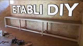 Comment fabriquer un établi diy en bois et pas cher [upl. by Artied]