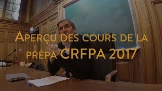 Aperçu des cours de la prépa CRFPA de lIEJ Jean Domat [upl. by Yemarej814]