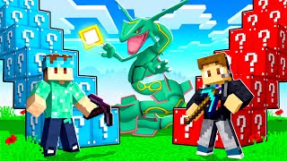 Lucky Block STAIRCASE RACE in Minecraft Pokemon Pixelmon [upl. by Noirod8]