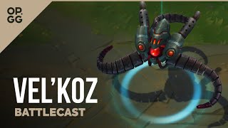 League of Legends Battlecast Vel’Koz OPGG Skin Review [upl. by Aillicirp]