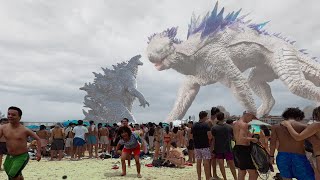 Monster In Real Life  Godzilla amp Shimo Epic Fight In Real Life [upl. by Cecil507]