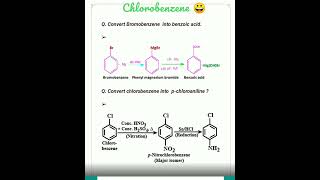 Chlorobenzene class12  chemistry Neb exam notes shorts bardali neb [upl. by Noreht]