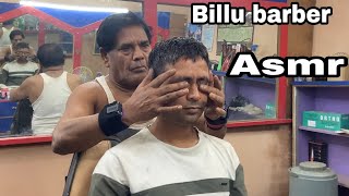 Best Head Massage performed by Billubarber relaxing massage neckcracking by Indian barber asmr [upl. by Brecher]