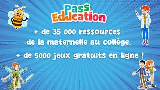 Pass Education vous aide en classe et à la maison➕ de 35000 fiches amp ➕ de 5000 jeux gratuits [upl. by Philpot]