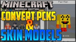 Convert Custom Skin Packs amp Models TO Minecraft Bedrock Edition [upl. by Coppock]