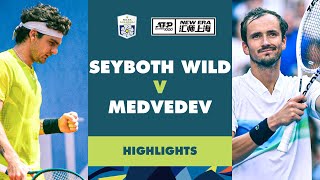 Thiago Seyboth Wild vs Daniil Medvedev Highlights  Rolex Shanghai Masters 2024 [upl. by Bencion]