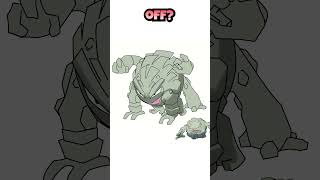 I DREW a Split Evolution for Geodude pokemon pokemonart [upl. by Enidlarej]