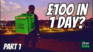 CAN I MAKE £100 IN 1 DAY Angry Customer Delivering Fast Food In London £100 Challenge Part 1 [upl. by Asteria]