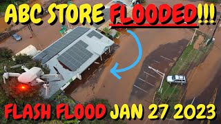 2023 Flash Flood in Kihei Maui January 27 Sugar Beach ABC Store Kihei Canoe Club Flooded Drone 4K [upl. by Isawk]