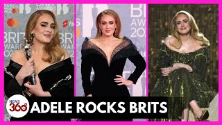 Brit Awards 2022 Adele steals the show with three gongs News360 Tv [upl. by Euqinehs478]