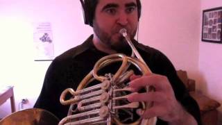 Killer Queen  Guitar Solo on French Horn [upl. by Aerdno]