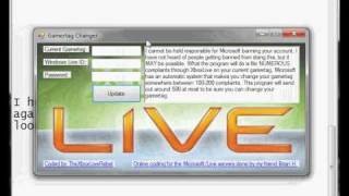 How to change your gamertag for free NEW program coded by me [upl. by Mmada]