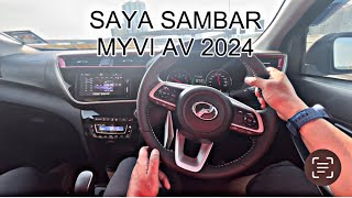 PERODUA MYVI AV HigH SpeC 2024 [upl. by Eladnar]