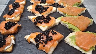 Canapés de salmón perfectos para estás navidades 🤯🎄 [upl. by Lalat]