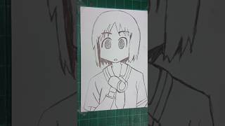 Drawing  Nano Shinonome anime nichijou drawing myordinarylife nano animedrawing [upl. by Anawt]