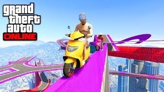 PARKOUR FUN FAGGIO SPORT  GTA 5 ONLINE [upl. by Akessej]