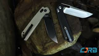 CJRB Bellona Series – ARRPM9 Tanto Blade EDC Knife  Crossbar Lock amp G10 Handle [upl. by Enitsahc467]