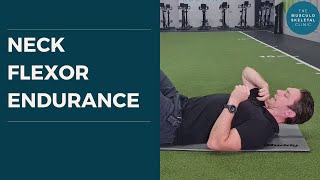 Deep neck flexor endurance test  The MSK Physio [upl. by Carlie]