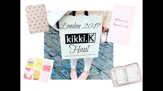 Kikki K London Planner Haul 2017 [upl. by Neyuh]