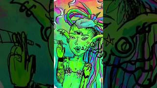 👽✌️🌈🖌️ alien 420 art trippyart chillvibes goodvibes [upl. by Car850]