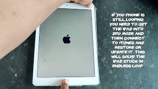 How To Fix iPad STUCK IN BOOT LOOP  Apple Low Battery Reboot Quick Fix [upl. by Vano]