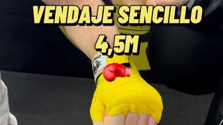 VENDAJE BOXEO 45 METROS🥊🔥boxeo tutorial vendas comosehace aprendeboxeo novatos viral [upl. by Joya]