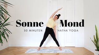 Komplette Hatha Yogastunde für Anfänger  Ausgewogen amp heilsam nach dem Prinzip von Sonne und Mond [upl. by Aihsekal408]