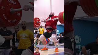 Lasha Talakhadze🇬🇪252kg555IbsCampJ lasha weightlifting slowmotion cleanandjerk powerlifting [upl. by Descombes]