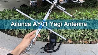 Ailunce AY01 High Gain Yagi UHF Directional Antenna [upl. by Catlee354]