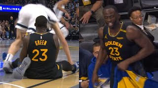 Draymond Green trips Zach Edey then says quotfk youquot to ref after ejected vs Grizzlies [upl. by Oirasec449]