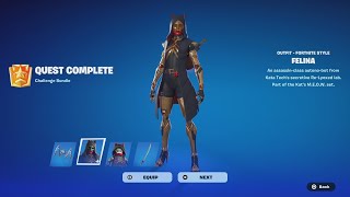 NEW Felina Skin In Fortnite ALL Rank Styles Gameplay amp Combos❗️BEST Ranked Skin SO FAR [upl. by Khan]