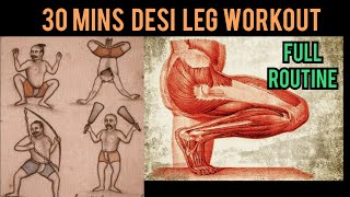 Bodyweight Leg Workout With Akhada Exercises [upl. by Inar]