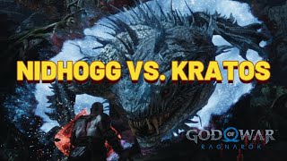 NIDHOGG VS KRATOS  God of War Ragnarok [upl. by Favin]