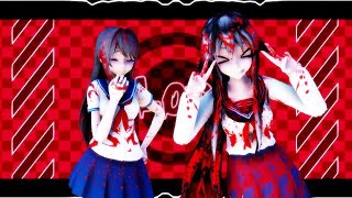 BRIGHT COLORS WARNING【Yandere Sim MMD】Brooklyn Blood Pop Dance [upl. by Repsag427]