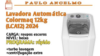 LAVANDO ROUPAS PRETAS  LAVADORA COLORMAQ 12KG LCA12 [upl. by Loy880]