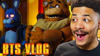 Reacting to DAWKOS VISITING THE FNAF MOVIE SET VLOG [upl. by Pru]