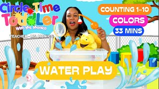 Toddler Lessons  Counting  Learn Colors  Day of the Week  Songs for Kids  Water Play [upl. by Groveman276]