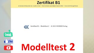 B1 Vorbereitung Huber Modelltest 2 [upl. by Nyliuqcaj825]