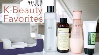 March KBeauty Favorites  Klairs Son amp Park Cosrx amp Etude House Reviews [upl. by Yatnohs]