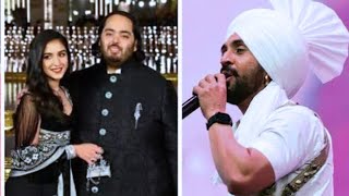 DiljitDosanjh performed at Anant Ambani and Radhika Merchant wedding diljitdosanjh  wedding [upl. by Delainey]