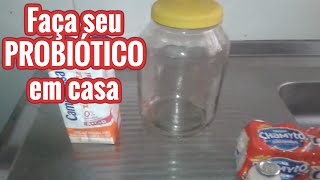 REPARE SUA FLORA INTESTINAL COM PROBIÓTICO CASEIRO  SAÚDE INTESTINAL  Lactobacilos VIVOS [upl. by Nikral]