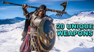 Assassins Creed Valhalla  How To Get 20 Unique amp Secret Weapons England Early Weapon Locations [upl. by Atterbury]