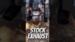 Stock exhaust vs Rinehart DBX45 harley harleydavidson lowlife [upl. by Hgielram]