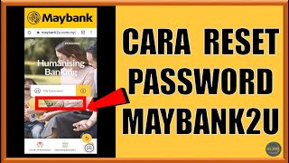 Cara Reset password Maybank2u 2022 [upl. by Afrika87]