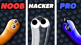 SLITHERIO  NOOB vs PRO vs HACKER [upl. by Anifares]