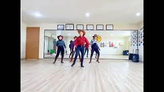 Cowboy Yodel  Line Dance  Beginner  Choreo  Audrey Watson Scotland [upl. by Renrew]